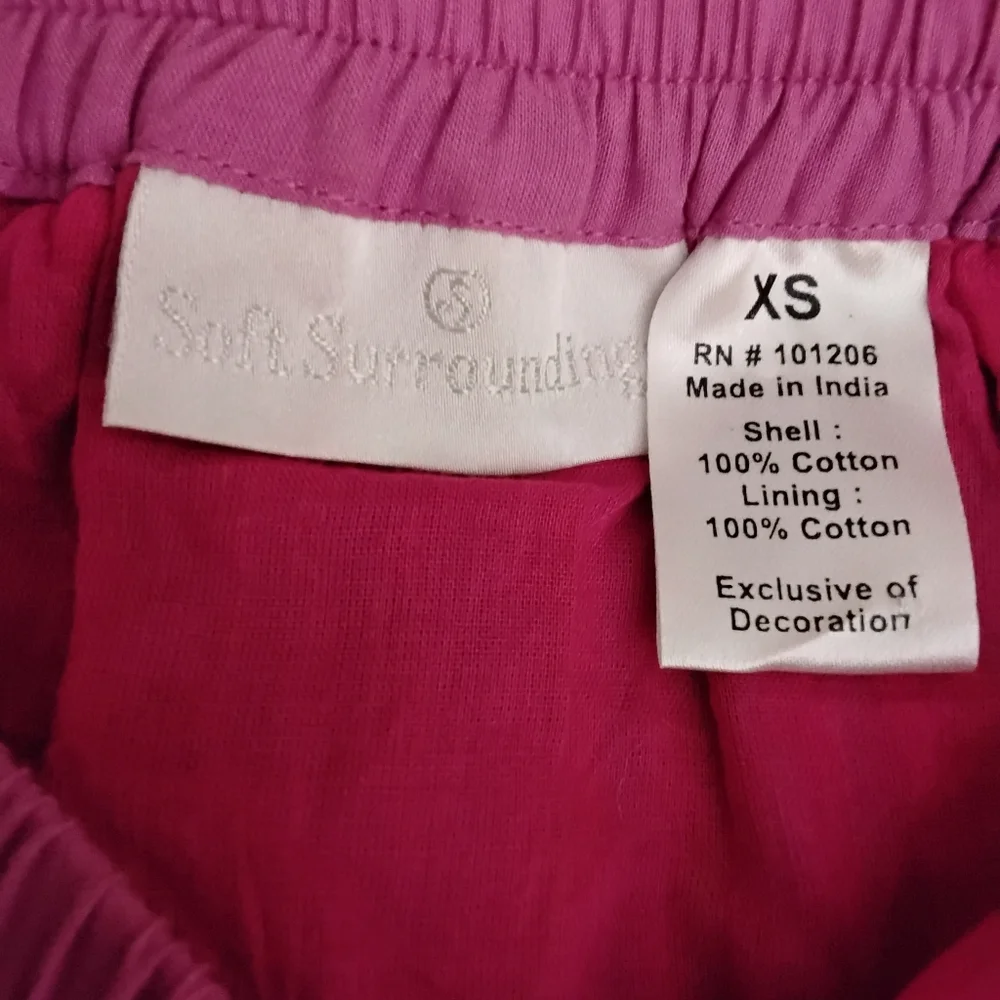 Soft Surroundings Women's XS Colorful Boho Peasant Pull-on Striped Maxi Skirt - Picture 6 of 6